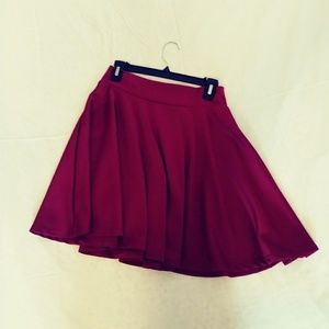 Red circle skirt